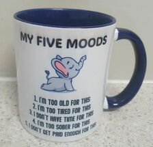 My Five Moods Coffee Mug