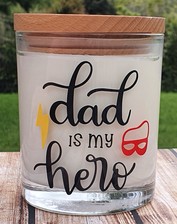 Dad Is My Hero Candle
