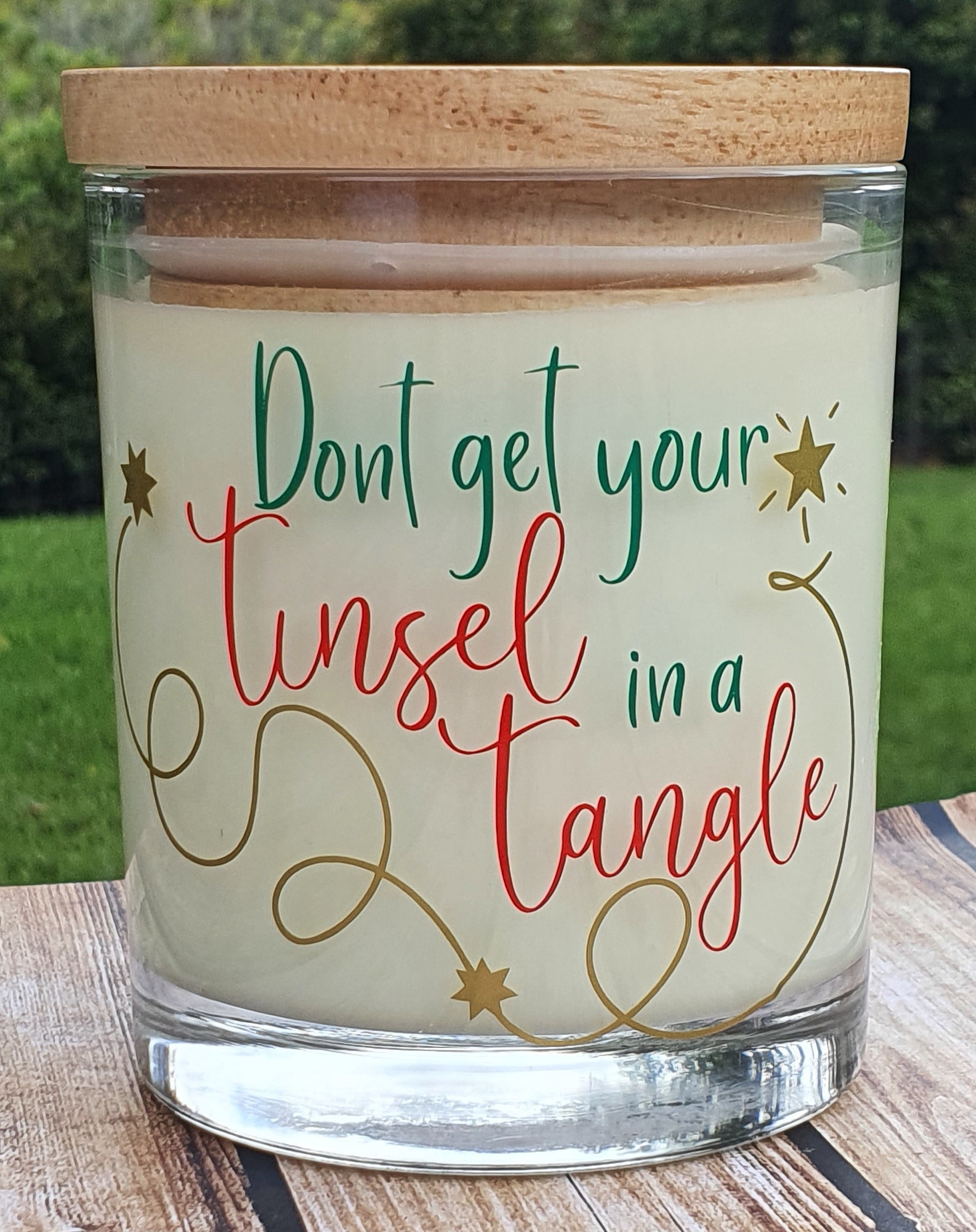 Don't Get Your Tinsel In A Tangle Candle