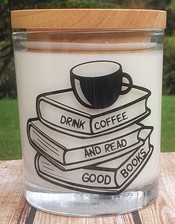 Drink Coffee And Read Good Books Candle