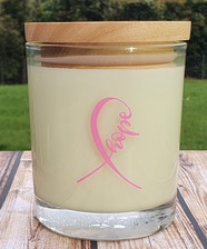 Hope Pink Ribbon Soy Candle