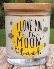 I Love You To The Moon & Back Candle