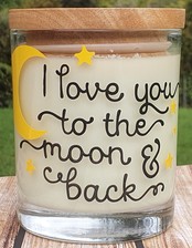 I Love You To The Moon & Back Candle