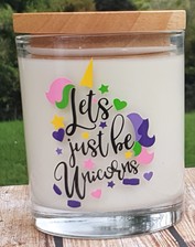 Let's Just Be Unicorns Candle