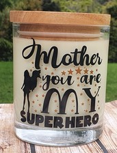 Mother You Are My Superhero Candle