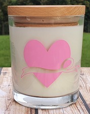 Personalised Heart Soy Candle