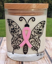 Butterfly Pink Ribbon 