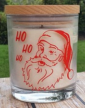 Ho Ho Ho Santa Candle