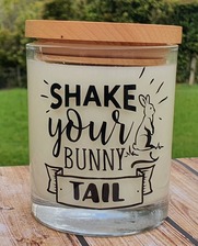 Shake Your Bunny Tail Easter Candle