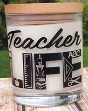 Teacher Life Candle