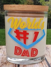 Worlds #1 Dad Candle