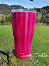 Pink Curved Tumbler