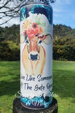 Live Like Someone Left The Gate Open Skinny Tumbler