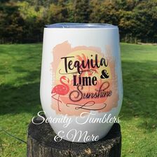 Tequila Lime & Sunshine Wine/Water Tumbler