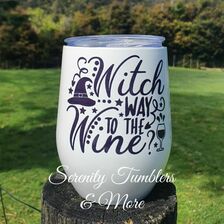 Witch Way To The Wine Wine/Water Tumbler