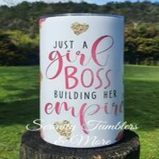 Just A Girl Boss Building Her Empire Skinny Tumbler